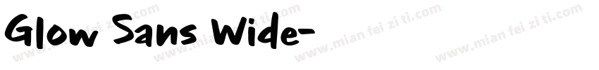 Glow Sans Wide字体转换